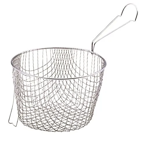 KitchenCraft Extra Frittierkorb, Edelstahl, 19 cm (für 20 cm Große Pfannen)