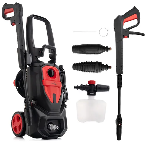 LEHMANN Hochdruckreiniger mit Aluminiumpumpe, 2200 W, max. 240 bar, 480 l/h Fördermenge, 10m Hochdruckschlauch, mit Zubehör inkl.