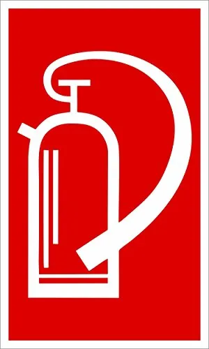 Feuerlöscher 250 x 150 mm Warn- Hinweis- und Verbotsschild PST-Kunststoff