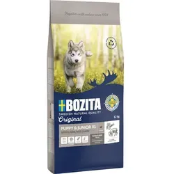 Bozita Dog Original Puppy&Junior XL 12kg - Hundefutter für Welpen und Junghunde größerer Rassen, angereichert mit natürlichen Antioxidantien und Superfoods wie Hagebutte und Heidelbeere, nachhaltig produziert mit 100% erneuerbarer Energie.