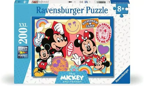 Ravensburger Kinderpuzzle - 12004136 Unterwegs mit Mickey und Minnie - Puzzle fü