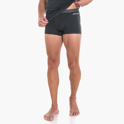 Schöffel Merino Sport Boxershorts Men pirate black (9665) L - Funktionsunterwäsche für Herren, ideal für Wintersport mit temperaturregulierender Merinowolle, die schnell trocknet und höchsten Tragekomfort bietet.