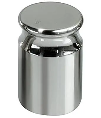 Justiergewicht/Kalibriergewicht für Digitalwaagen – 200 Gramm – Chrom - zum Kalibrieren von Digitalwaagen/Waagen