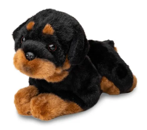 Uni-Toys Kuscheltier Rottweiler - 30 cm - Kuscheltiere aus 100 % recyceltem Füllmaterial, ideal für umweltbewusste Familien. Hochwertige Verarbeitung und naturgetreue Optik machen diesen Plüsch-Rottweiler zum perfekten Begleiter ab Geburt.