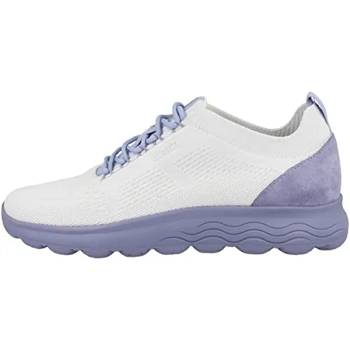 Geox Woman D SPHERICA Sneakers Off White/LT Violet 38_EU