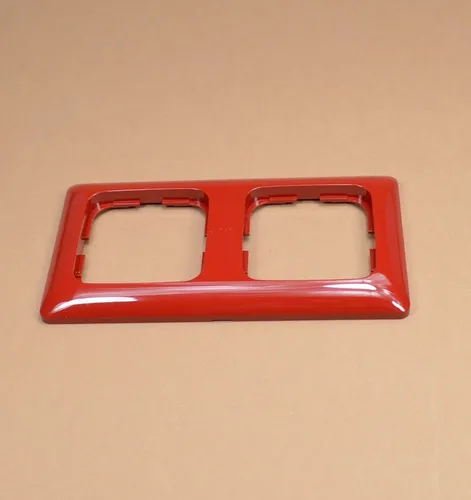 Busch-Jaeger 2512-217K-103 Abdeckrahmen 2-fach, Reflex SI Linear, rot glänzend