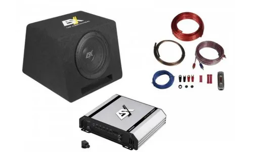 ESX DBP108Q Subwoofer Bass Sound Anlage Komplett Set