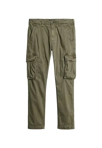Superdry Core Cargo Pant Herren Cargohose, Größe 34 in grün von Superdry