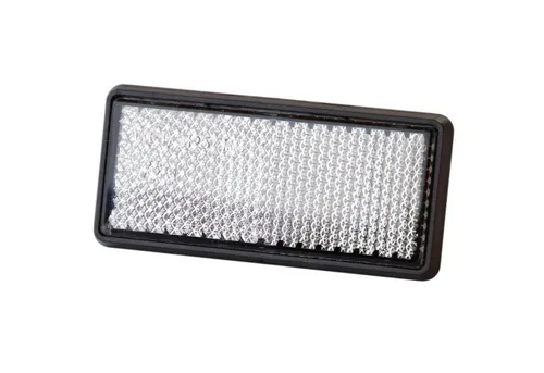 HR Autocomfort Reflektor-Aufkleber Katzenauge Rückstrahler Reflektor 7,6 cm weiss mit E-Prüfzeichen