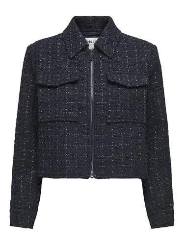 ONLSHONA L/S Boucle Shirt TLR - Damen Langarmbluse - Elegante Langarmbluse aus Boucle-Stoff von ONLY, ideal für stilvolle Outfits und vielseitige Kombinationen. Perfekt für jeden Anlass.