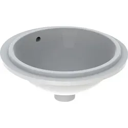 Ge Variform Unterbauwaschtisch, Rund D: 33cm, O. Hl, M. Ül., Weiß