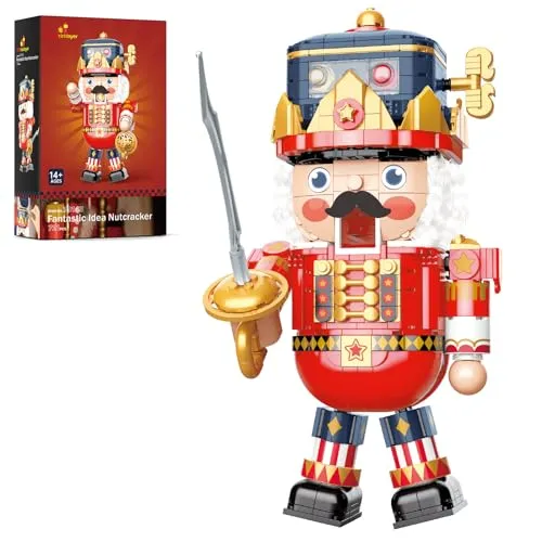 JMBricklayer Nussknacker Bausets 70143, Weihnachtliches Bauset für 14+ Jungen und Mädchen, Interaktives Kapselspiel-Partyspielzeug, Spielzeug zum Sammeln, Weihnachtsdeko Festliche Ornamentgeschenke