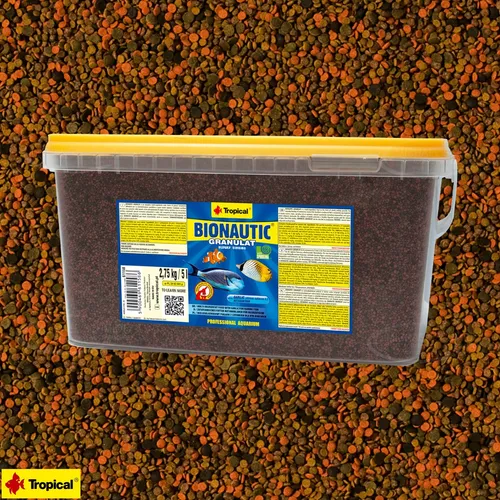  Salzwasserfische 12,26€/L) Tropical Bionautic Granulat 5L (5000ml