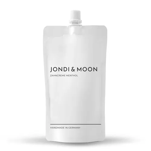 JONDI&MOON Zahncreme Menthol | Nachfüllbeutel in weiß von Jondi&Moon