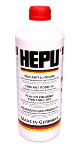 G12 ROT HEPU 1,5L Kühlerfrostschutz Kühlmittel-Zusatz Frostschutz -37° P900-RM12