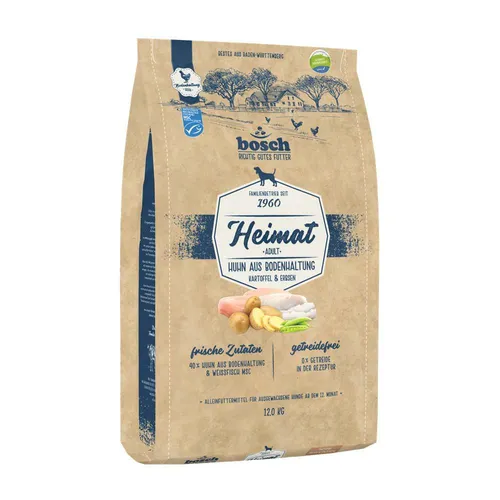 Bosch Heimat Adult Hundefutter mit frischem Huhn 12 kg von Bosch
