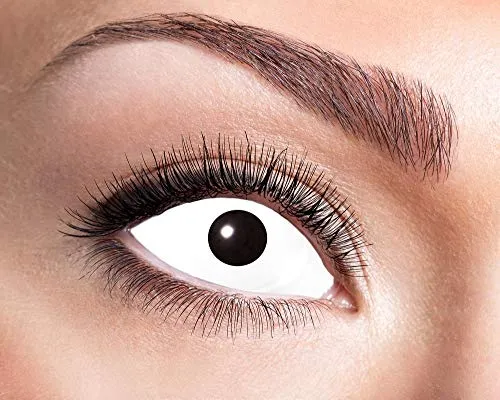 Eyecatcher Farbige Sclera Kontaktlinsen 84091541-s13 - Weiß für Karneval, Fasching & Halloween - Farbige Monatslinsen für eindrucksvolle Kostüme, ideal für Halloween und Karneval. Hoher Wassergehalt sorgt für angenehmen Tragekomfort und optimale Sicht.