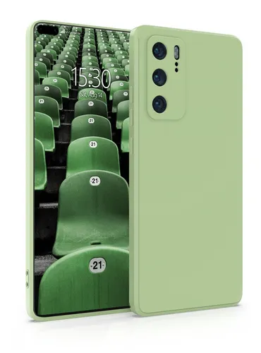 Hülle für Huawei P40 - Handyhülle Cover aus Silikon Grün