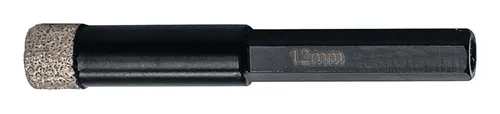 Fortis Diamantbohrer 12 mm, sechskant mit Kühlwachs