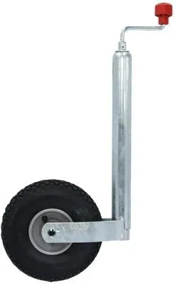 AL-KO Stützrad Plus 200 kg Luft-Rad - Stützrad für bis zu 200 kg Tragfähigkeit, ideal für Wohnwagen und Anhänger, mit robustem Korrosionsschutz und leichtgängiger Kurbel.