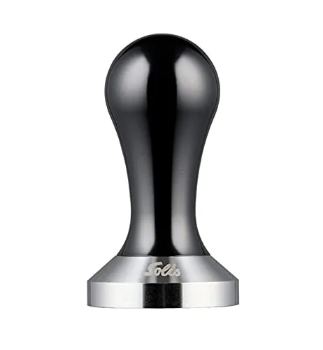 Solis Barista Tamper 51 mm - Professioneller Kaffeetampfer - Geschirr, Besteck & Gläser - Unverzichtbares Barista-Zubehör für Espresso-Fans: Ergonomischer Tamper aus rostfreiem Edelstahl für perfektes Kaffeearoma.