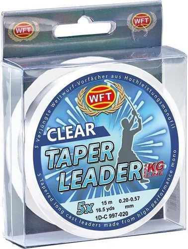WFT Taper Leader 0,30-0,57 clear 5x15m von WFT