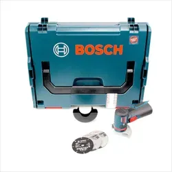 Bosch GWS 10,8-76 V-EC Professional Akku Winkelschleifer - Akku-Winkelschleifer mit 76 mm Scheibendurchmesser, leistungsstarker Lithium-Ionen Akku für kabelloses Arbeiten, ideal für präzise Schleif- und Schneidarbeiten.