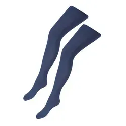 TupTam Strumpfhose Mädchen Feinstrumpfhose Microfaser 40 DEN 2er Pack blau 116-122