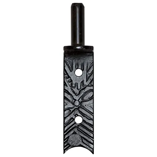 KeyMet Plattenhaken Kloben Aufschraubkloben 14 mm Torkloben Türkloben Türhaken Schwarz Schmiedeeisen