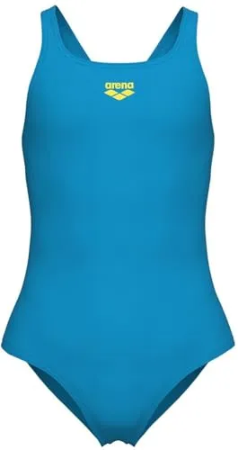 Arena Badeanzug G DYNAMO JR ONE PIECE R blau 140 (134) - Sportlicher Badeanzug in Türkis-Gelb für Kinder, aus hochwertigem Material für optimalen Tragekomfort. Ideal für Schwimmtraining und Freizeit.