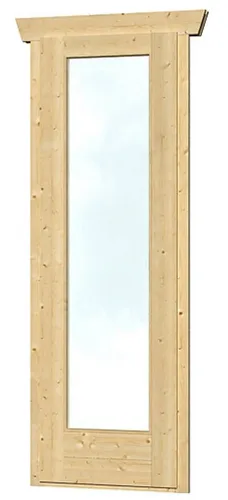 Einzelfenster für Gartenhaus 28 mm SKAN HOLZ 67x198 cm natur