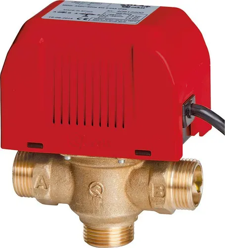 Orkli Drei-Wege Zonenventil 1 Zoll für Solarthermie - Zuverlässiges Zonenventil für Solarthermieanlagen, stromlos geschlossen, ideal zur effizienten Regelung von Heizungs- und Solarkreisläufen.