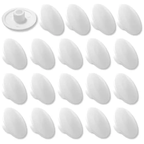 cyclingcolors 20x Abdeckkappen weiß Schrauben pz3 12,5mm x 4.2mm Kunststoff Kreuzschlitz Holz schraubenkappen möbel