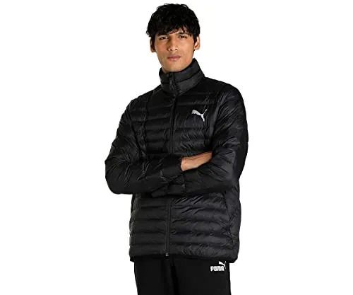 Puma Packlite Primaloft Jacket - Wasserabweisende Funktionsjacke in Schwarz (L) - Funktionsjacke für Herren mit PrimaLoft-Isolierung, die warm und trocken hält. Ideal für Freizeitaktivitäten, atmungsaktiv und packbar in der Seitentasche.