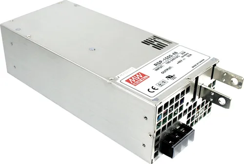 MW RSP-1500-12 - Hochleistungs-Schaltnetzteil 1500 W, 12 V, 125 A - Industrie-Schaltnetzteil mit geschlossener Bauform, Kurzschluss- und Überspannungsschutz. Ideal für anspruchsvolle Anwendungen und hohe Effizienz von 87%.