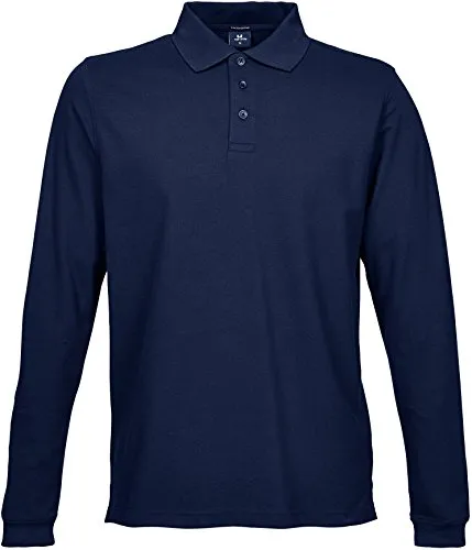 Mens Stretch Long Sleeve Polo - Poloshirts für Herren, aus dehnbarem Material für optimalen Komfort und Bewegungsfreiheit, ideal für Freizeit und Business.