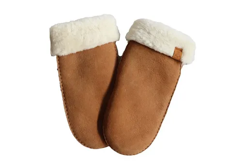 Kaiser Fäustlinge Fausthandschuh Lammfell in beige von Kaiser