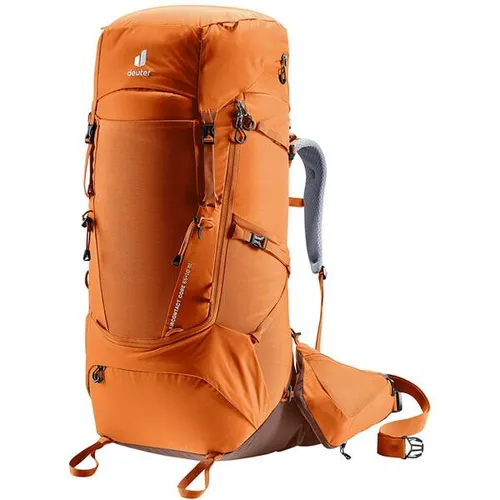 Deuter Aircontact Core 65+10 SL - Trekkingrucksack für höchsten Tragekomfort - Rucksäcke mit Aircontact System für optimale Lastverteilung, große J-förmige Frontöffnung und abnehmbare Hüftflossentaschen für zusätzlichen Stauraum.