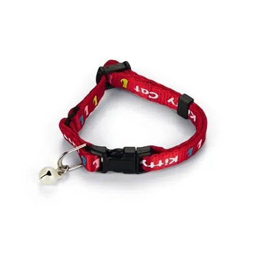 Beeztees 730296 Katzenhalsband Kitty Cat, 16-23 cm x 8 mm, rot