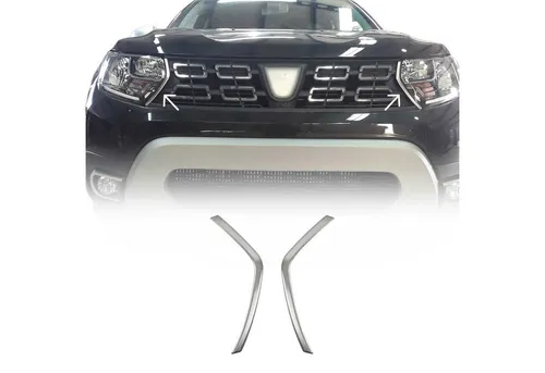 OMAC Zier- / Schutzleistensatz Kühlergitter 2025081T - Front- & Kühlergrills, selbstklebend aus hochwertigem Chromstahl für eine elegante und schützende Optik Ihres Fahrzeugs.
