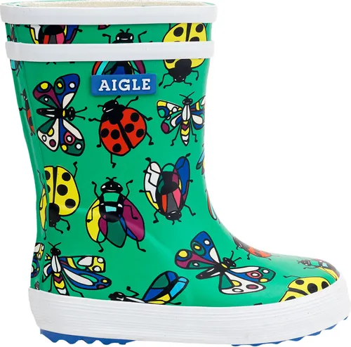 Aigle Baby-FlacTheme Gummistiefel für Kinder in Grün - Robuste Gummistiefel für kleine Entdecker, ideal für Regen und Pfützenspaß. Mit mittelhohem Design für einfachen Einstieg und herausnehmbarer Innensohle für zusätzlichen Komfort.