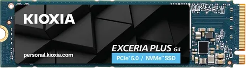 Kioxia EXCERIA PLUS G4 NVMe 1TB M.2 2280 PCIe Gen5x4 - Festplatte mit ultraschnellen Lese- und Schreibgeschwindigkeiten, ideal für Gaming und kreative Anwendungen.