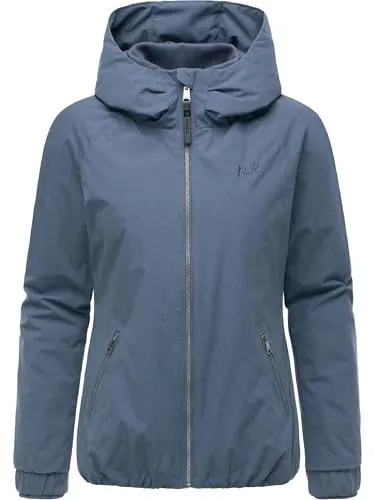 Ragwear Damen warme wasserdichte Winterjacke mit Kapuze Dizzie Warm II Indigo Blue Gr. XL
