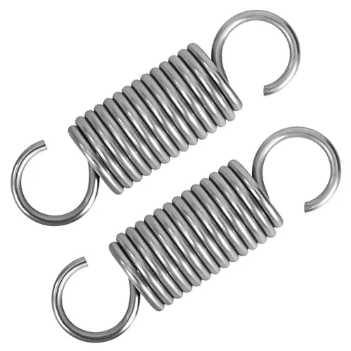 GUNGY Zugfedern mit Haken Edelstahl Spannfeder Zugfeder 70mm Außendurchmesser 20mm Drahtdurchmesser 2,5mm Maximale Zugkraft 13kg 2,5x20x70mm 2 Stück