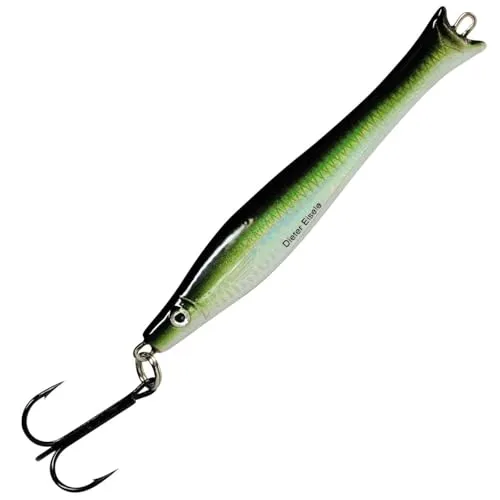 Dieter Eisele Pro UV grün - Pilker, Gewicht/Länge/Hakengröße:90g - 12.5cm - Gr. 4/0