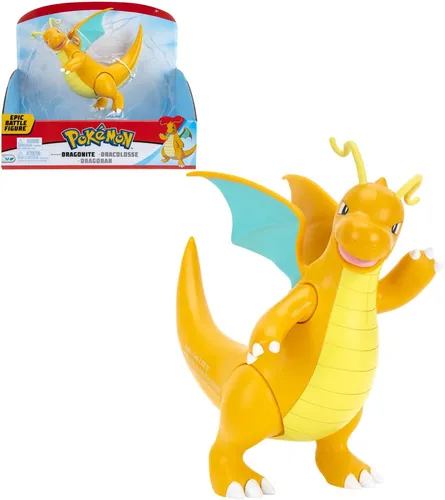 JAZWARES Pokémon Epische Figur Dragoran - Action- & Spielfiguren, detailreiche Dragoran-Figur für Pokémon-Fans, ideal zum Spielen oder Sammeln