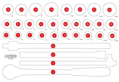 KS Tools Leere Schaumstoffeinlage 811.0032 - Zubehör Werkstattwagen, maßgeschneiderte Schaumstoffeinlage für perfekte Ordnung und Schutz Ihrer Werkzeuge.