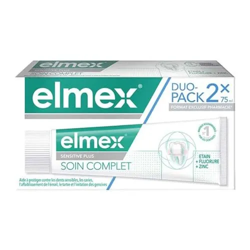 Produktbild Elmex Vollständige Pflege Zahnpasta Sensitive Plus 2 x 75 ml Packung