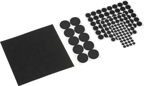 Metafranc WU0281180 Filzgleiter selbstklebend, rund Schwarz 1 Set