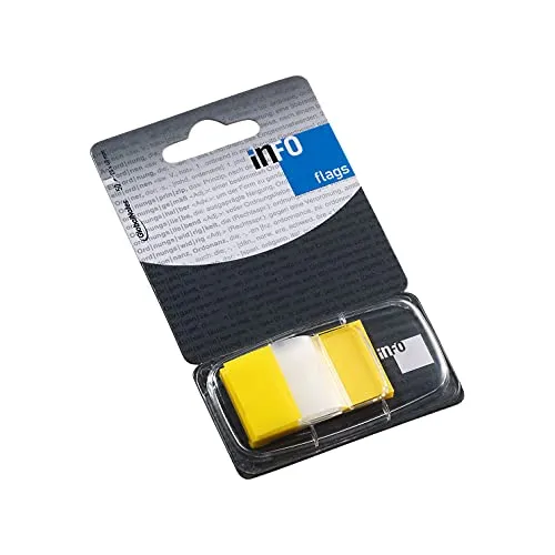 Haftstreifen 25x43mm 50Bl. gelb